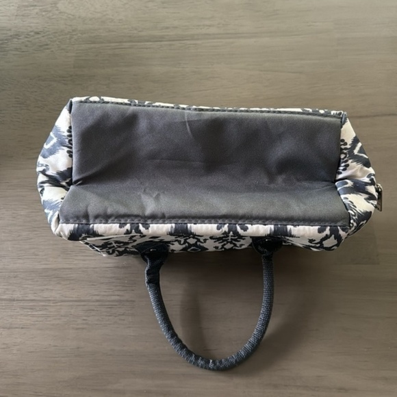 Fit & Fresh Bloomington Lunch Bag Double Handle Zip Ikat Charcoal Gray Cream OS - Picture 5 of 7